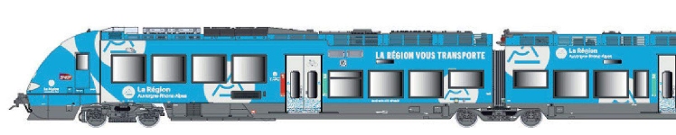 LS Models LS10589 - H0 - 3-tlg. Triebzug AGC AURA, SNCF, Ep. VI - AC
